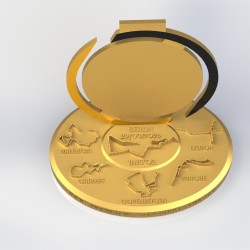 Support médaille édition Super Halfs personnalisé / Impression 3D