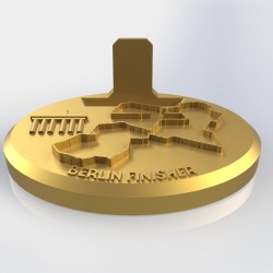 Support médaille édition Berlin personnalisé / Impression 3D